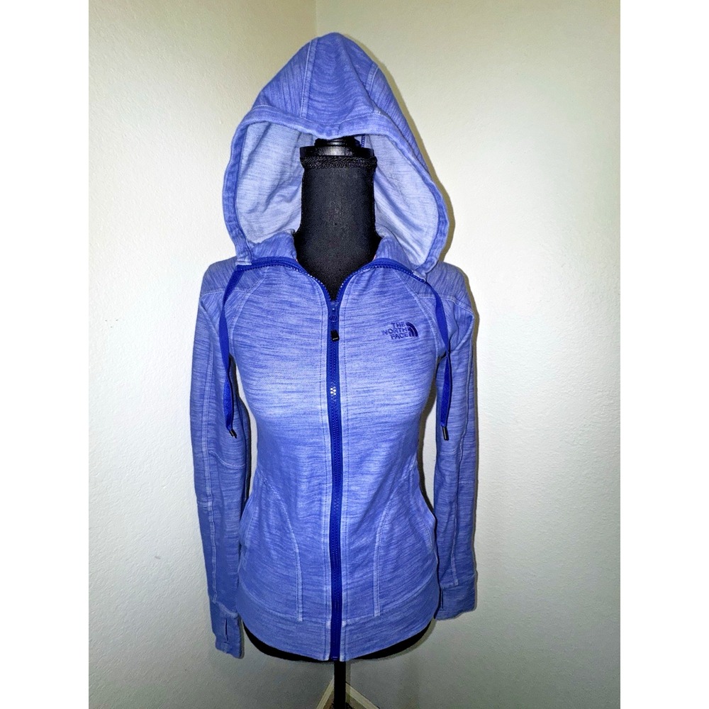 The North‎ Face Women's Kirata Full Zip Hoodie Heathered Blue Size XS